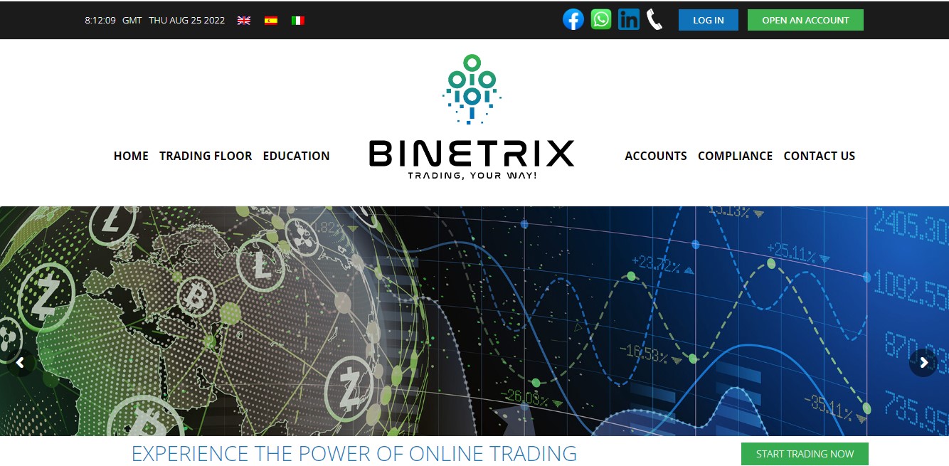 Binetrix homepage